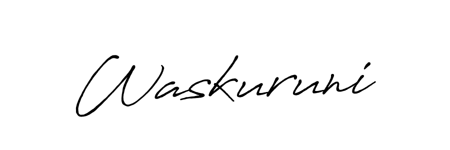 It looks lik you need a new signature style for name Waskuruni. Design unique handwritten (Antro_Vectra_Bolder) signature with our free signature maker in just a few clicks. Waskuruni signature style 7 images and pictures png