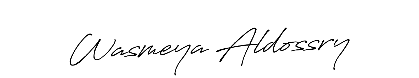 Wasmeya Aldossry stylish signature style. Best Handwritten Sign (Antro_Vectra_Bolder) for my name. Handwritten Signature Collection Ideas for my name Wasmeya Aldossry. Wasmeya Aldossry signature style 7 images and pictures png