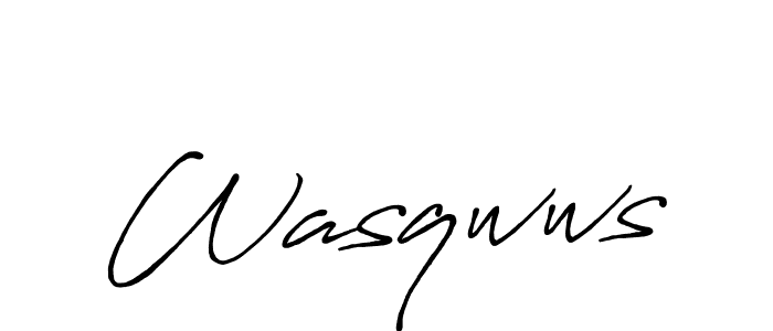 Use a signature maker to create a handwritten signature online. With this signature software, you can design (Antro_Vectra_Bolder) your own signature for name Wasqwws. Wasqwws signature style 7 images and pictures png