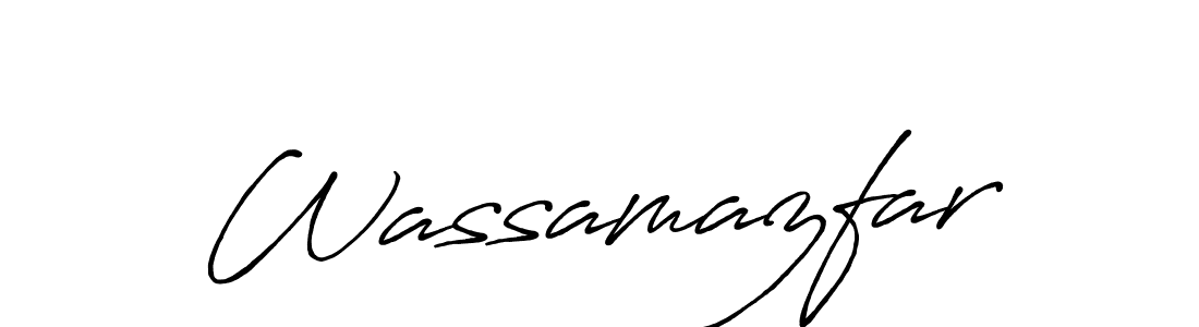 Also we have Wassamazfar name is the best signature style. Create professional handwritten signature collection using Antro_Vectra_Bolder autograph style. Wassamazfar signature style 7 images and pictures png