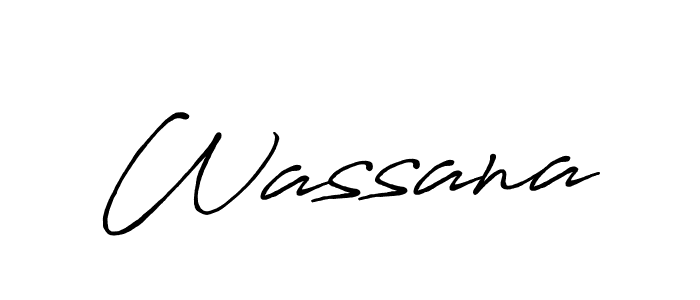 Create a beautiful signature design for name Wassana. With this signature (Antro_Vectra_Bolder) fonts, you can make a handwritten signature for free. Wassana signature style 7 images and pictures png