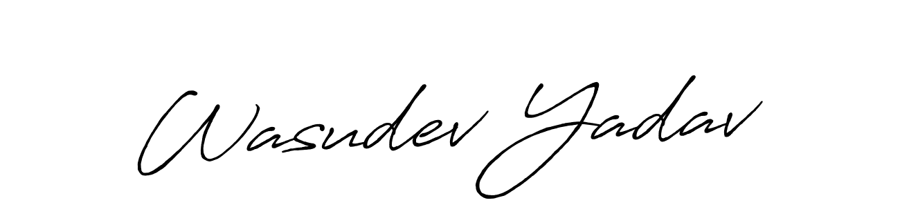 You should practise on your own different ways (Antro_Vectra_Bolder) to write your name (Wasudev Yadav) in signature. don't let someone else do it for you. Wasudev Yadav signature style 7 images and pictures png