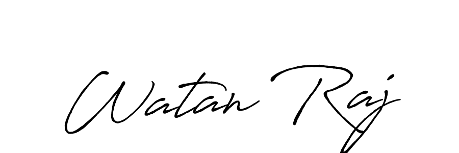 It looks lik you need a new signature style for name Watan Raj. Design unique handwritten (Antro_Vectra_Bolder) signature with our free signature maker in just a few clicks. Watan Raj signature style 7 images and pictures png