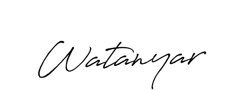 Make a beautiful signature design for name Watanyar. Use this online signature maker to create a handwritten signature for free. Watanyar signature style 7 images and pictures png