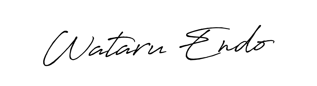 Make a beautiful signature design for name Wataru Endo. With this signature (Antro_Vectra_Bolder) style, you can create a handwritten signature for free. Wataru Endo signature style 7 images and pictures png