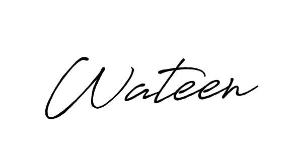 if you are searching for the best signature style for your name Wateen. so please give up your signature search. here we have designed multiple signature styles  using Antro_Vectra_Bolder. Wateen signature style 7 images and pictures png