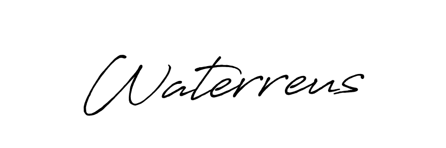 if you are searching for the best signature style for your name Waterreus. so please give up your signature search. here we have designed multiple signature styles  using Antro_Vectra_Bolder. Waterreus signature style 7 images and pictures png