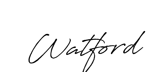 Similarly Antro_Vectra_Bolder is the best handwritten signature design. Signature creator online .You can use it as an online autograph creator for name Watford. Watford signature style 7 images and pictures png