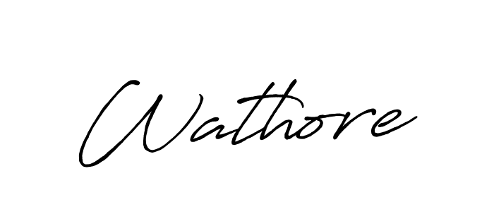 Design your own signature with our free online signature maker. With this signature software, you can create a handwritten (Antro_Vectra_Bolder) signature for name Wathore. Wathore signature style 7 images and pictures png