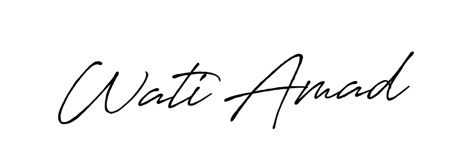 Similarly Antro_Vectra_Bolder is the best handwritten signature design. Signature creator online .You can use it as an online autograph creator for name Wati Amad. Wati Amad signature style 7 images and pictures png