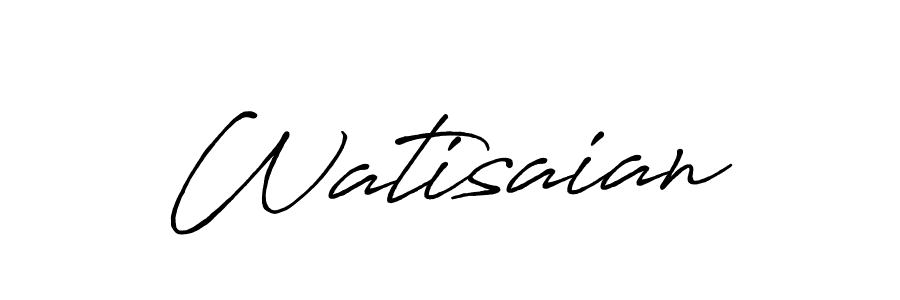 How to make Watisaian signature? Antro_Vectra_Bolder is a professional autograph style. Create handwritten signature for Watisaian name. Watisaian signature style 7 images and pictures png