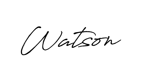 Also we have Watson name is the best signature style. Create professional handwritten signature collection using Antro_Vectra_Bolder autograph style. Watson signature style 7 images and pictures png