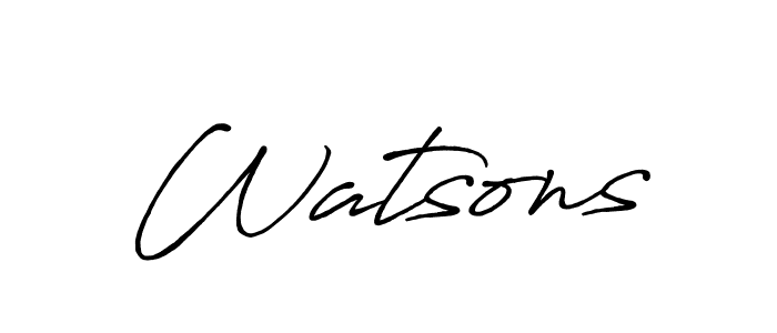 Once you've used our free online signature maker to create your best signature Antro_Vectra_Bolder style, it's time to enjoy all of the benefits that Watsons name signing documents. Watsons signature style 7 images and pictures png