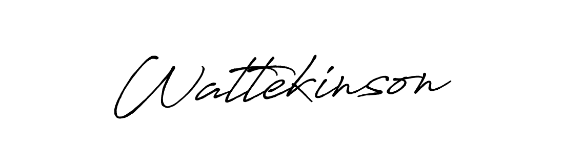 How to make Wattekinson signature? Antro_Vectra_Bolder is a professional autograph style. Create handwritten signature for Wattekinson name. Wattekinson signature style 7 images and pictures png