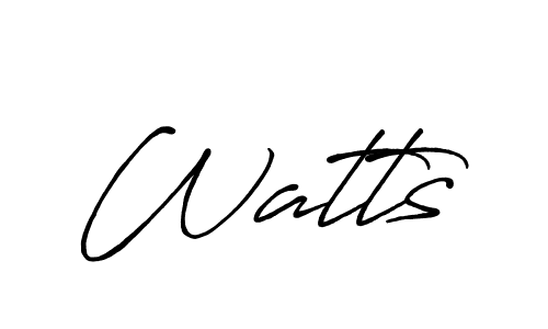 It looks lik you need a new signature style for name Watts. Design unique handwritten (Antro_Vectra_Bolder) signature with our free signature maker in just a few clicks. Watts signature style 7 images and pictures png