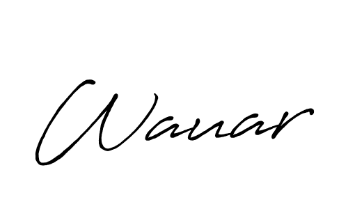 This is the best signature style for the Wauar name. Also you like these signature font (Antro_Vectra_Bolder). Mix name signature. Wauar signature style 7 images and pictures png