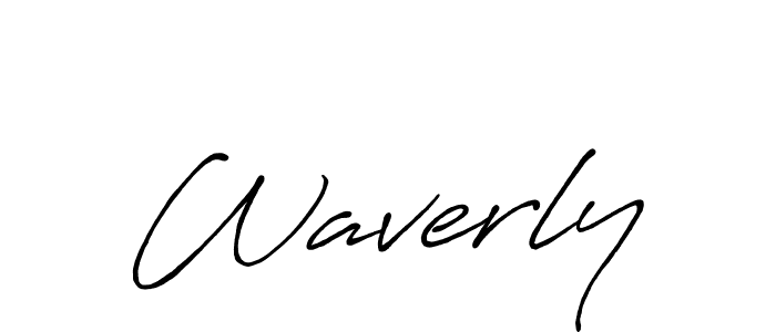 Waverly stylish signature style. Best Handwritten Sign (Antro_Vectra_Bolder) for my name. Handwritten Signature Collection Ideas for my name Waverly. Waverly signature style 7 images and pictures png