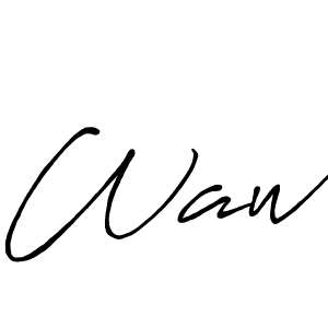 You should practise on your own different ways (Antro_Vectra_Bolder) to write your name (Waw) in signature. don't let someone else do it for you. Waw signature style 7 images and pictures png