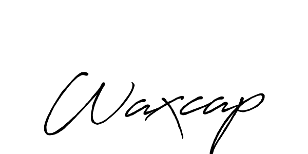 Use a signature maker to create a handwritten signature online. With this signature software, you can design (Antro_Vectra_Bolder) your own signature for name Waxcap. Waxcap signature style 7 images and pictures png