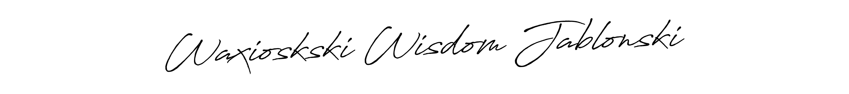 How to Draw Waxioskski Wisdom Jablonski signature style? Antro_Vectra_Bolder is a latest design signature styles for name Waxioskski Wisdom Jablonski. Waxioskski Wisdom Jablonski signature style 7 images and pictures png