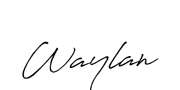 Once you've used our free online signature maker to create your best signature Antro_Vectra_Bolder style, it's time to enjoy all of the benefits that Waylan name signing documents. Waylan signature style 7 images and pictures png