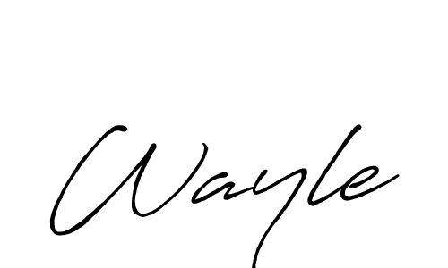 Design your own signature with our free online signature maker. With this signature software, you can create a handwritten (Antro_Vectra_Bolder) signature for name Wayle. Wayle signature style 7 images and pictures png