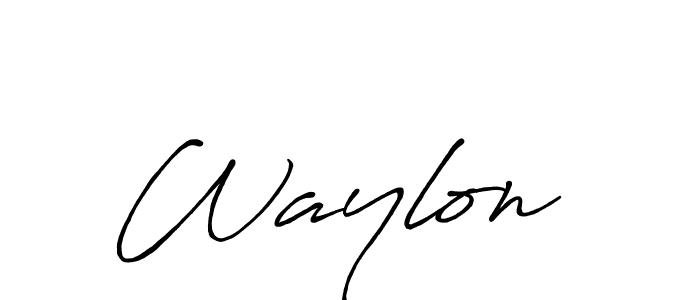 Make a beautiful signature design for name Waylon . Use this online signature maker to create a handwritten signature for free. Waylon  signature style 7 images and pictures png