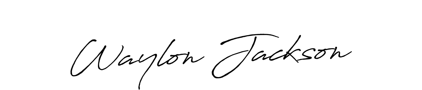 How to make Waylon Jackson signature? Antro_Vectra_Bolder is a professional autograph style. Create handwritten signature for Waylon Jackson name. Waylon Jackson signature style 7 images and pictures png
