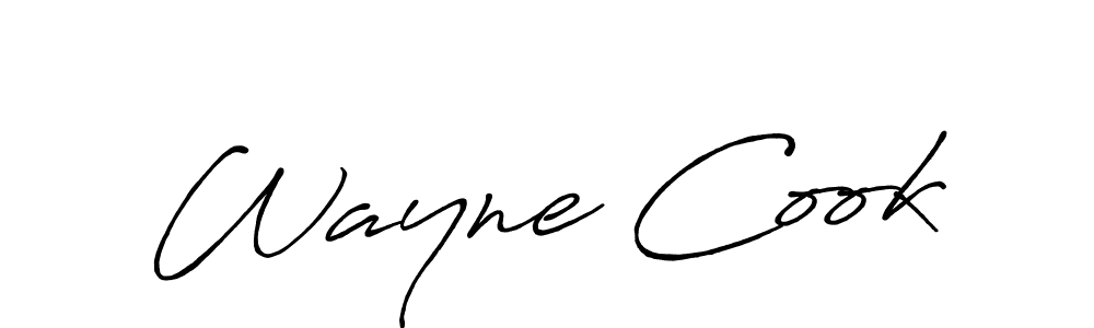 You should practise on your own different ways (Antro_Vectra_Bolder) to write your name (Wayne Cook) in signature. don't let someone else do it for you. Wayne Cook signature style 7 images and pictures png