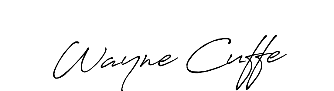 You should practise on your own different ways (Antro_Vectra_Bolder) to write your name (Wayne Cuffe) in signature. don't let someone else do it for you. Wayne Cuffe signature style 7 images and pictures png