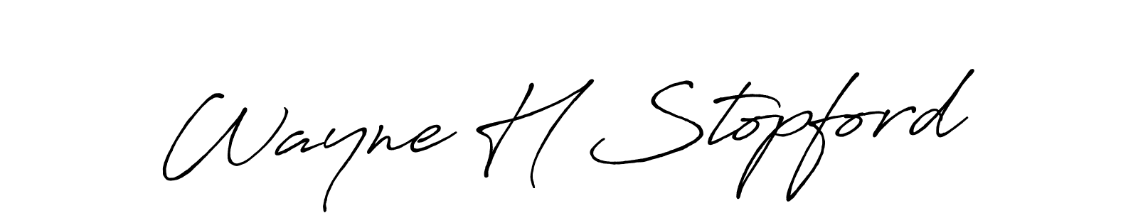 Here are the top 10 professional signature styles for the name Wayne H Stopford. These are the best autograph styles you can use for your name. Wayne H Stopford signature style 7 images and pictures png