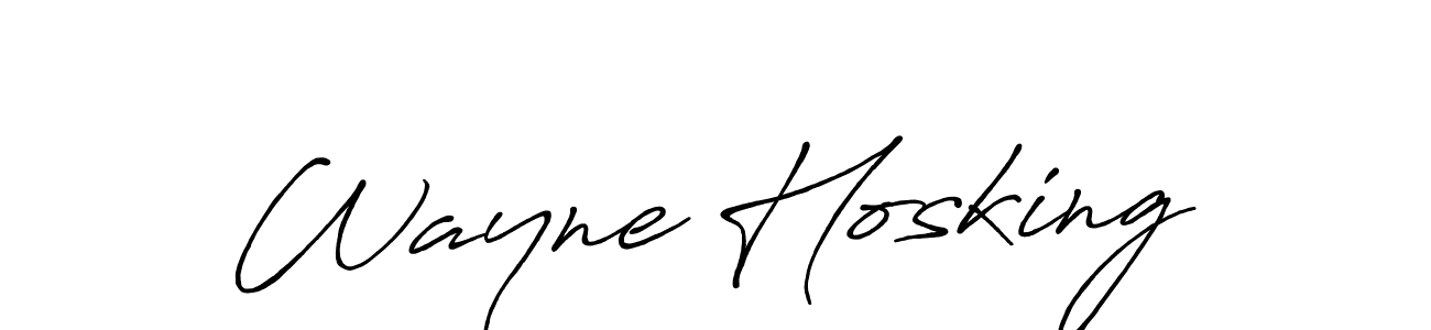 Similarly Antro_Vectra_Bolder is the best handwritten signature design. Signature creator online .You can use it as an online autograph creator for name Wayne Hosking. Wayne Hosking signature style 7 images and pictures png