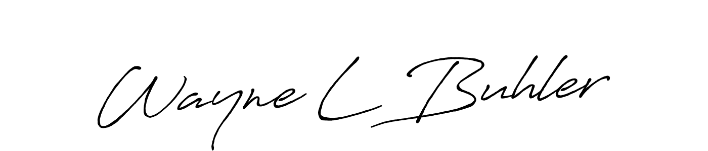 How to make Wayne L Buhler signature? Antro_Vectra_Bolder is a professional autograph style. Create handwritten signature for Wayne L Buhler name. Wayne L Buhler signature style 7 images and pictures png