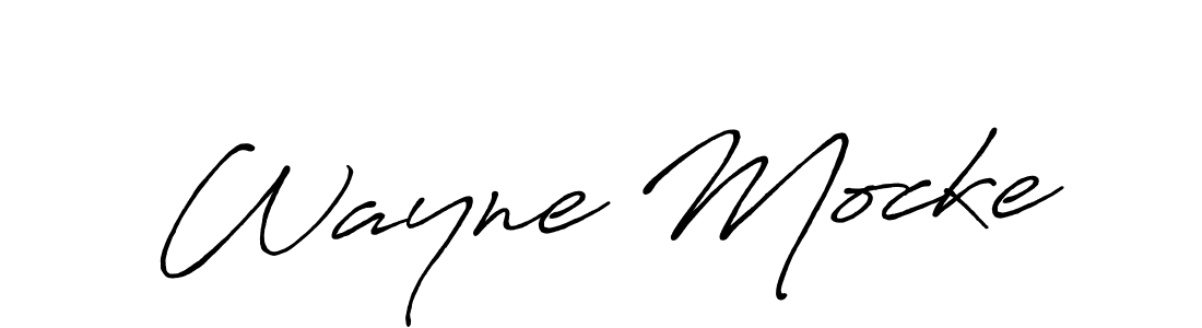 How to make Wayne Mocke signature? Antro_Vectra_Bolder is a professional autograph style. Create handwritten signature for Wayne Mocke name. Wayne Mocke signature style 7 images and pictures png