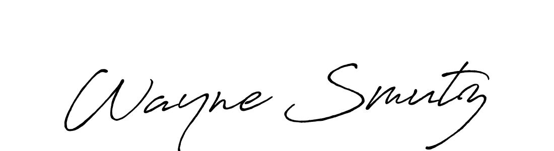 Create a beautiful signature design for name Wayne Smutz. With this signature (Antro_Vectra_Bolder) fonts, you can make a handwritten signature for free. Wayne Smutz signature style 7 images and pictures png