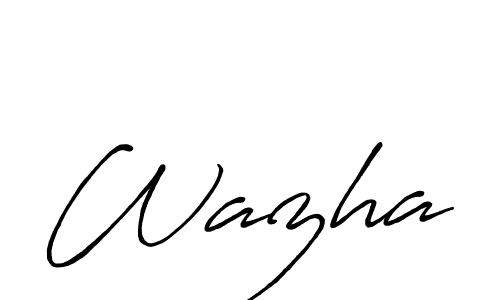 Also we have Wazha name is the best signature style. Create professional handwritten signature collection using Antro_Vectra_Bolder autograph style. Wazha signature style 7 images and pictures png