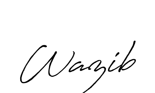 Similarly Antro_Vectra_Bolder is the best handwritten signature design. Signature creator online .You can use it as an online autograph creator for name Wazib. Wazib signature style 7 images and pictures png