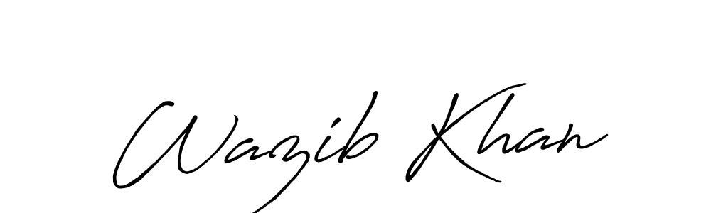 Antro_Vectra_Bolder is a professional signature style that is perfect for those who want to add a touch of class to their signature. It is also a great choice for those who want to make their signature more unique. Get Wazib Khan name to fancy signature for free. Wazib Khan signature style 7 images and pictures png