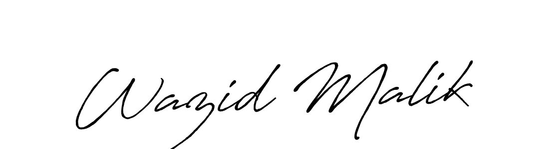 It looks lik you need a new signature style for name Wazid Malik. Design unique handwritten (Antro_Vectra_Bolder) signature with our free signature maker in just a few clicks. Wazid Malik signature style 7 images and pictures png
