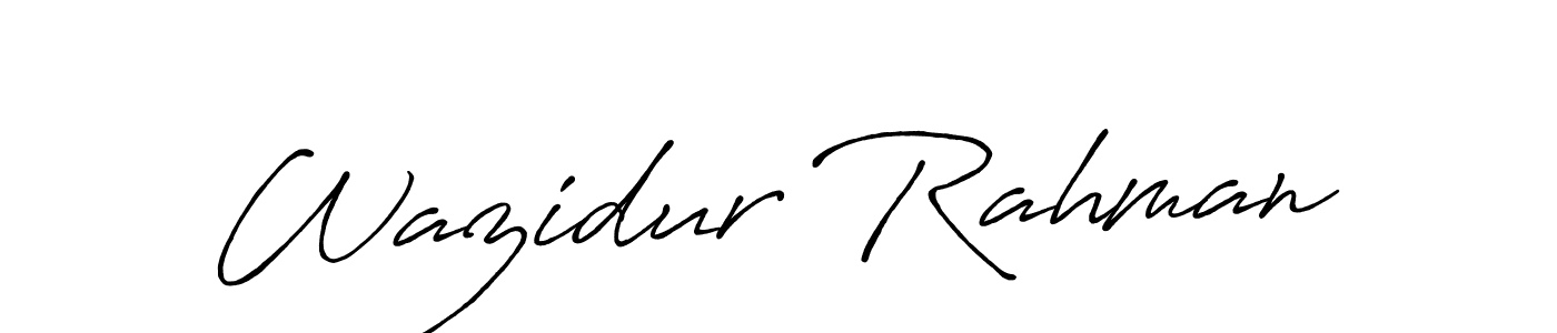 Also we have Wazidur Rahman name is the best signature style. Create professional handwritten signature collection using Antro_Vectra_Bolder autograph style. Wazidur Rahman signature style 7 images and pictures png