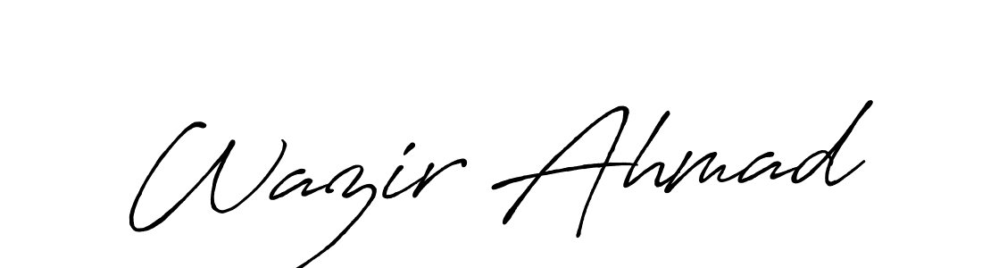 It looks lik you need a new signature style for name Wazir Ahmad. Design unique handwritten (Antro_Vectra_Bolder) signature with our free signature maker in just a few clicks. Wazir Ahmad signature style 7 images and pictures png
