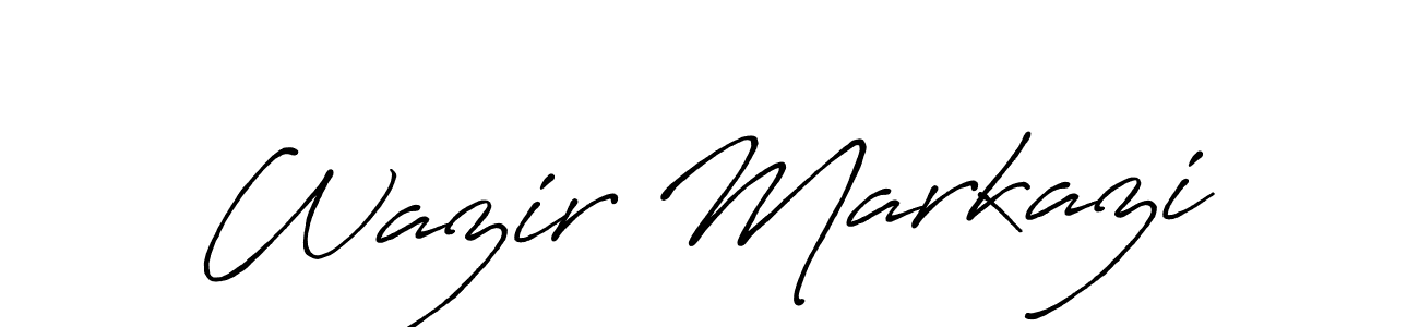 Antro_Vectra_Bolder is a professional signature style that is perfect for those who want to add a touch of class to their signature. It is also a great choice for those who want to make their signature more unique. Get Wazir Markazi name to fancy signature for free. Wazir Markazi signature style 7 images and pictures png