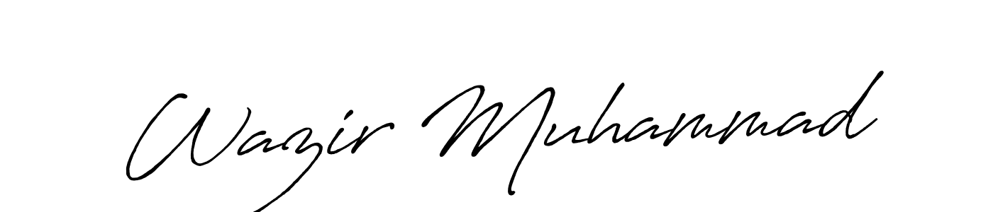 Once you've used our free online signature maker to create your best signature Antro_Vectra_Bolder style, it's time to enjoy all of the benefits that Wazir Muhammad name signing documents. Wazir Muhammad signature style 7 images and pictures png