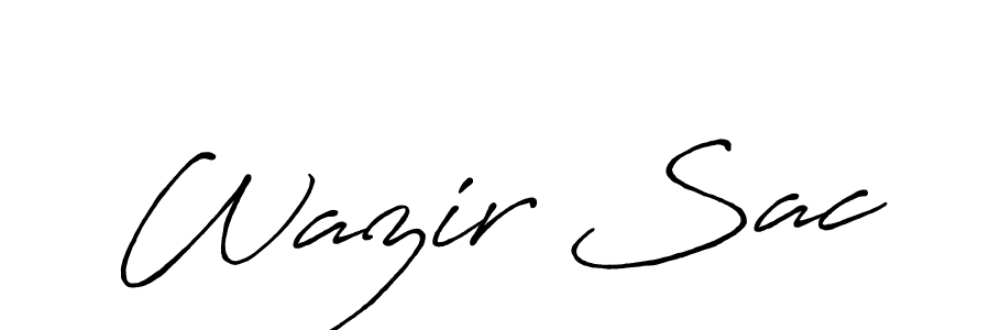 It looks lik you need a new signature style for name Wazir Sac. Design unique handwritten (Antro_Vectra_Bolder) signature with our free signature maker in just a few clicks. Wazir Sac signature style 7 images and pictures png