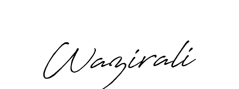 Wazirali stylish signature style. Best Handwritten Sign (Antro_Vectra_Bolder) for my name. Handwritten Signature Collection Ideas for my name Wazirali. Wazirali signature style 7 images and pictures png