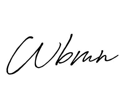 How to make Wbmn name signature. Use Antro_Vectra_Bolder style for creating short signs online. This is the latest handwritten sign. Wbmn signature style 7 images and pictures png