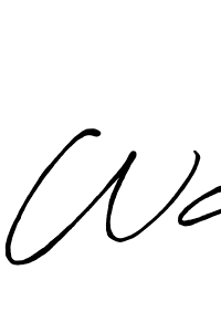 How to make Wc signature? Antro_Vectra_Bolder is a professional autograph style. Create handwritten signature for Wc name. Wc signature style 7 images and pictures png