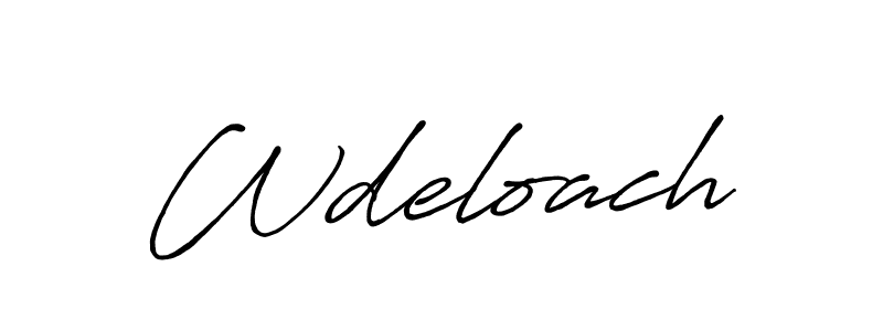 How to Draw Wdeloach signature style? Antro_Vectra_Bolder is a latest design signature styles for name Wdeloach. Wdeloach signature style 7 images and pictures png