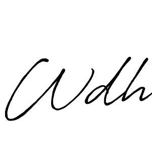 Make a short Wdh signature style. Manage your documents anywhere anytime using Antro_Vectra_Bolder. Create and add eSignatures, submit forms, share and send files easily. Wdh signature style 7 images and pictures png