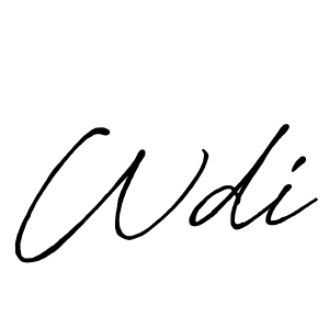 Make a beautiful signature design for name Wdi. Use this online signature maker to create a handwritten signature for free. Wdi signature style 7 images and pictures png